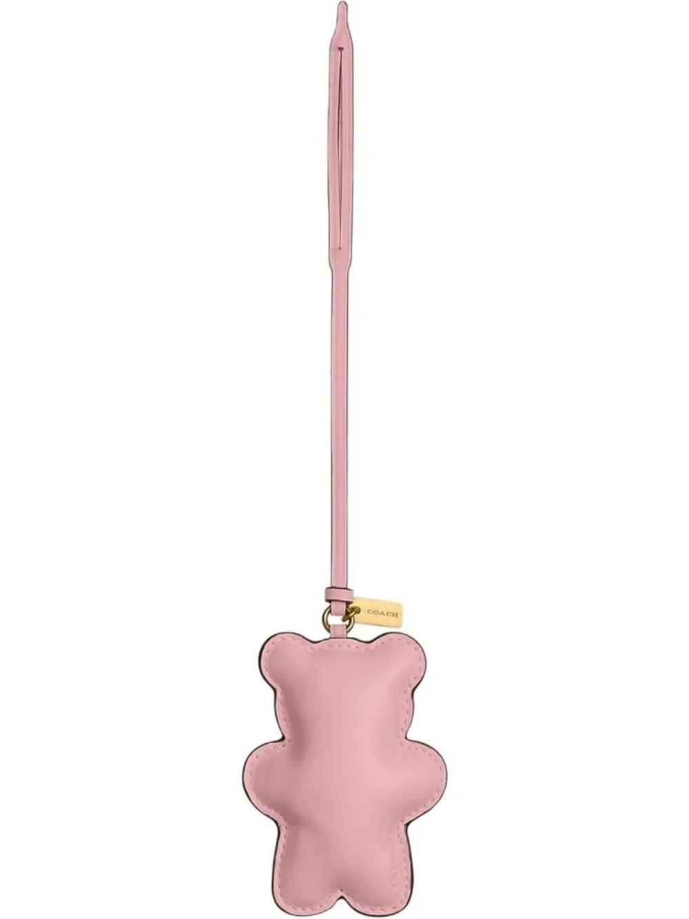 Puffy Leather Bear Bag Charm | Cute Keychain Accessory for Bags & Backpacks